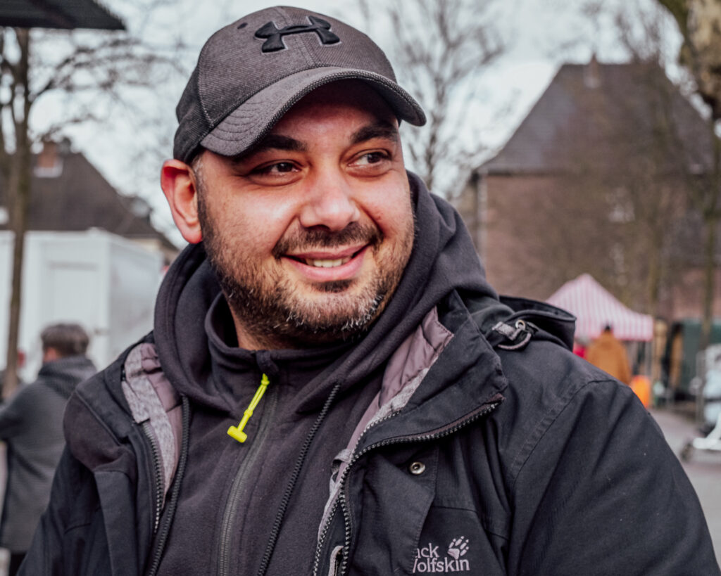 Young man, market Lohberg