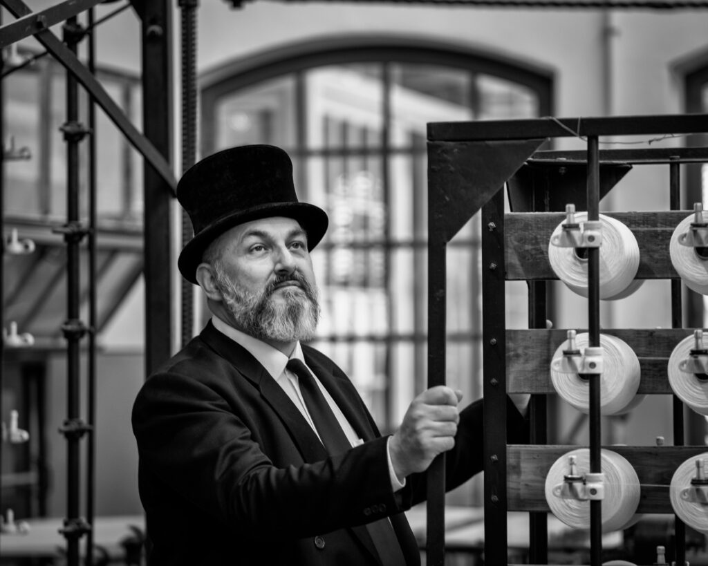 In der Weberei mit Harald Korte, LVR-Museum Bocholt