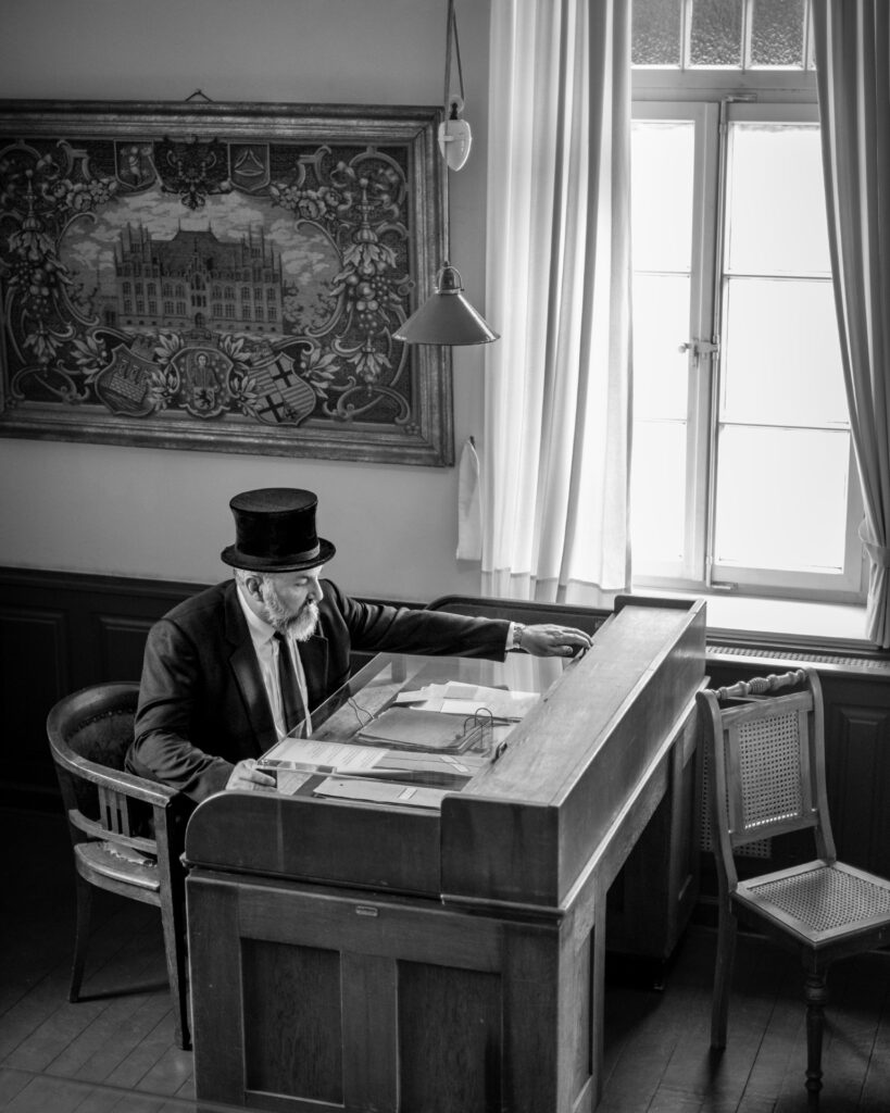 Im Kontor der Weberei mit Harald Korte, LVR-Museum Bocholt