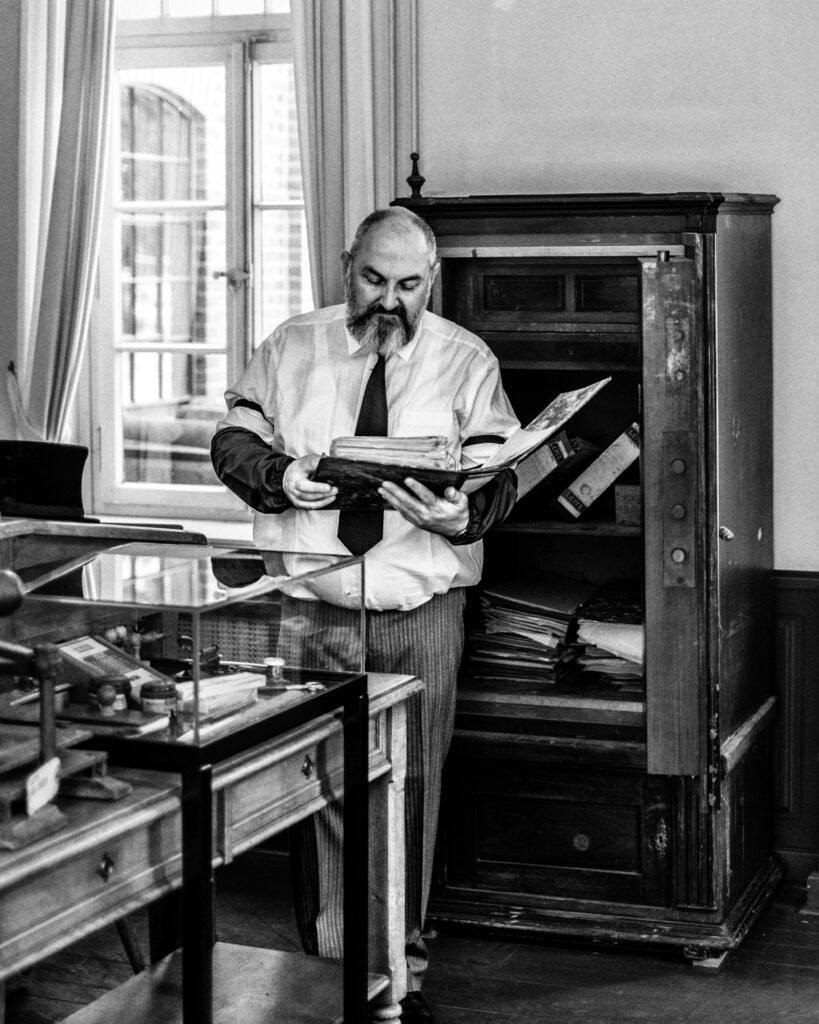 Im Kontor der Weberei mit Harald Korte, LVR-Museum Bocholt